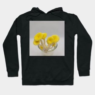 Yellow Oyster Mushroom in glass Hoodie